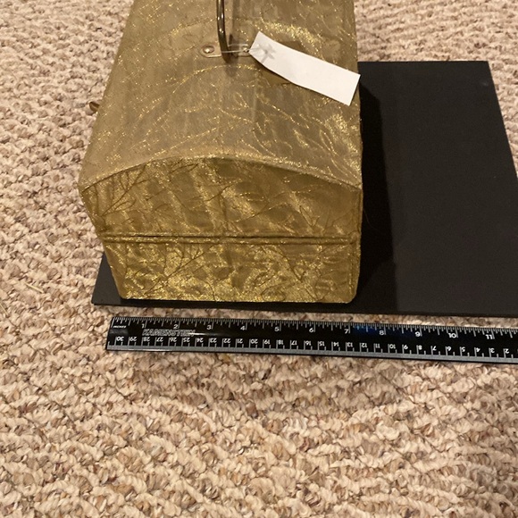 NWT & Vintage Set of 2 Gold Mesh Stacking Storage Boxes - Picture 3 of 13